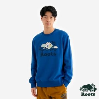 【Roots】Roots男裝- FROSTY FUN 圓領上衣(石英藍)