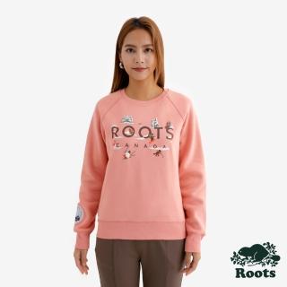 【Roots】Roots女裝- FROSTY FUN 圓領上衣(粉色)