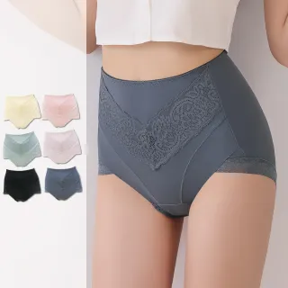 【尚芭蒂】6件組M-XXXL高腰蕾絲輕塑褲(顏色隨機)