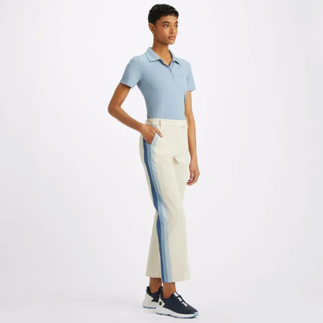 【G/FORE】SIDE STRIPE STRETCH TECHNICAL TWILL TROUSER 女士 高爾夫長褲 米褐色(G4LF23B124-STN)