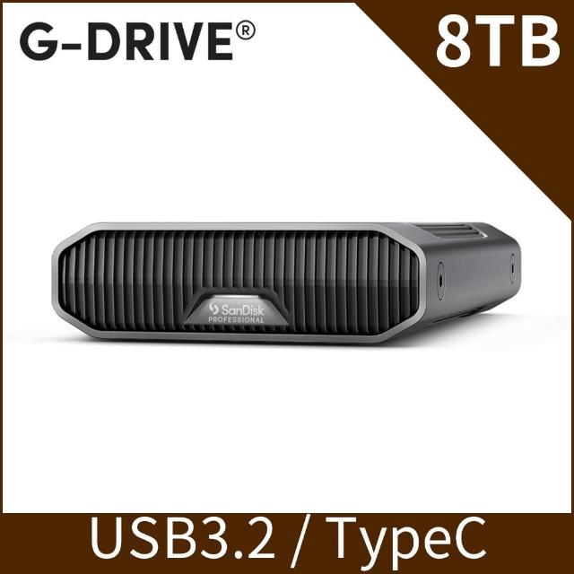 【SanDisk 晟碟】Professional G-DRIVE 8TB 3.5吋企業級外接硬碟