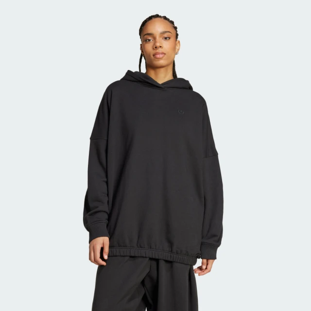 adidas 愛迪達 PREMIUM ESSENTIALS OVERSIZED 連帽上衣 帽T 女 Originals IW5746