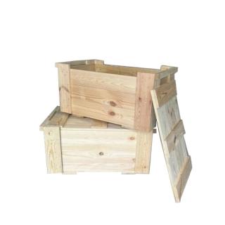 【POKO】臺灣製造 加厚全實木收納箱 大款(披薩爐木箱 露營爐具 裝備收納箱桌)