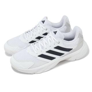 【adidas 愛迪達】網球鞋 CourtJam Control 3 M 男鞋 白 黑 運動鞋 愛迪達(IF7888)