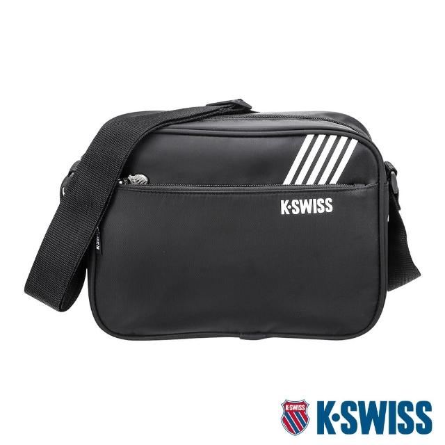 【K-SWISS】運動斜背包 Shoulder Bag-黑(BG359-008)