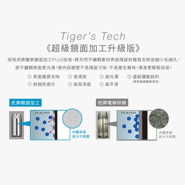 【TIGER 虎牌】大容量手提輕量彈蓋不鏽鋼保溫瓶800ml(MED-A080保溫杯/保冰杯)