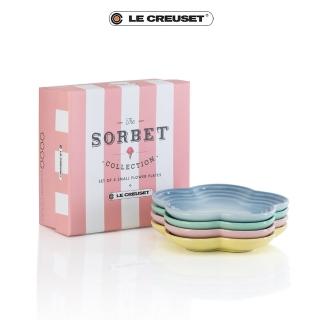【Le Creuset】雪酪系列花型盤-小-4入