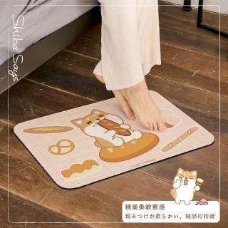 【收納王妃】柴語錄 軟式珪藻土地墊 踏墊 止滑墊 吸水墊(60x40x0.5cm)