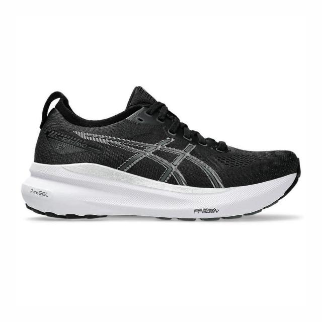 【asics 亞瑟士】GEL-Kayano 31 D 女 慢跑鞋 寬楦 路跑 緩震 穩定 支撐 黑銀(1012B671-002)