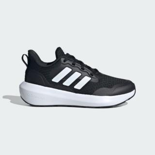 【adidas 愛迪達】慢跑鞋 女鞋 大童 運動鞋 緩震 FORTARUN 3.0 J 黑白 IH2844