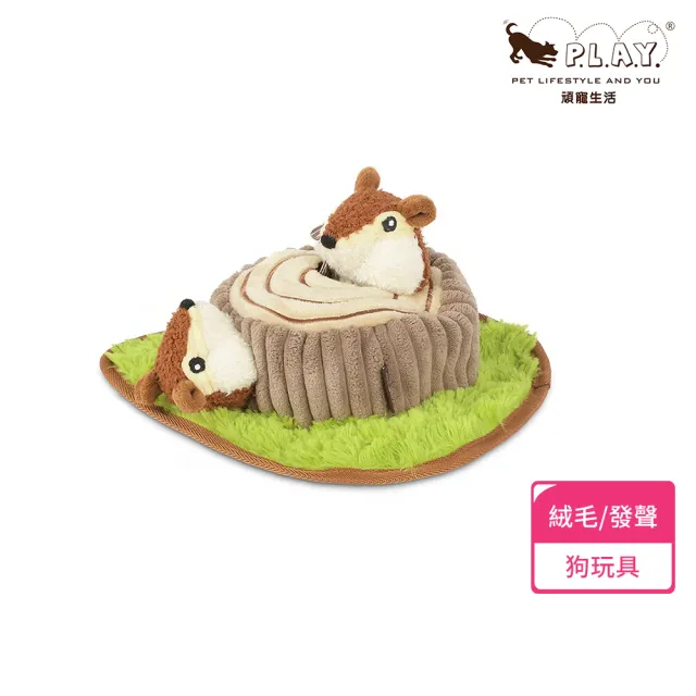 【P.L.A.Y.】森林小夥伴 花栗鼠 狗玩具 發聲 寵物玩具