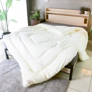 【小老闆寢具】80%天然舒柔羊毛被 雙人180x210cm(自然暖度 羊毛纖維 冬被 暖被)