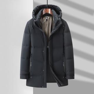 【巴黎精品】現貨+預購 真羽絨90%鴨絨羽絨外套羽絨衣夾克(保暖低調舒適溫暖禦寒男外套2色a1ix86)