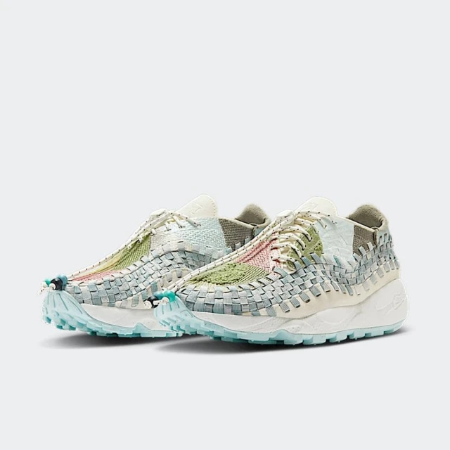 NIKE 耐吉 運動鞋 休閒鞋 編織 女鞋 男鞋 NIKE AIR FOOTSCAPE WOVEN 白 灰 綠 拼接(HQ0890110)