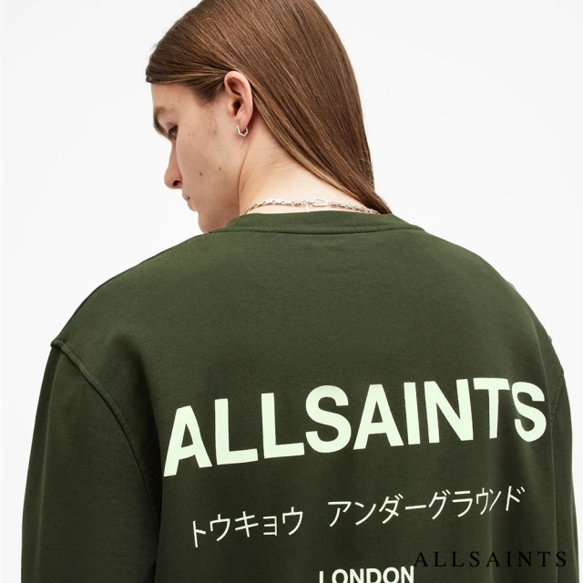 ALLSAINTS UNDERGROUND 寬鬆厚實長袖LOGO衛衣 M033NB(寬鬆版型)