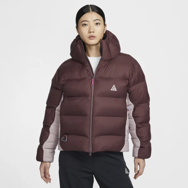 NIKE 耐吉 羽絨外套 保暖 防潑水 女 AS W ACG TFADV LUNAR LAKE JKT 紫紅色(FZ6762652)