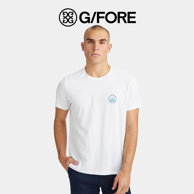 G/FORE GOLFER COTTON TAILORED FIT TEE 男士 圓領短袖上衣 白色