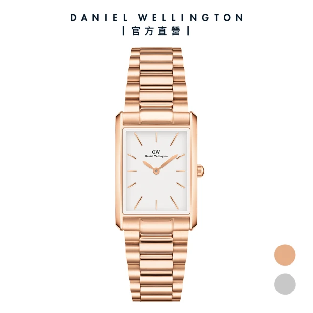 Daniel Wellington DW 手錶 Bound 32x22mm 摩登金屬方錶(兩色任選)