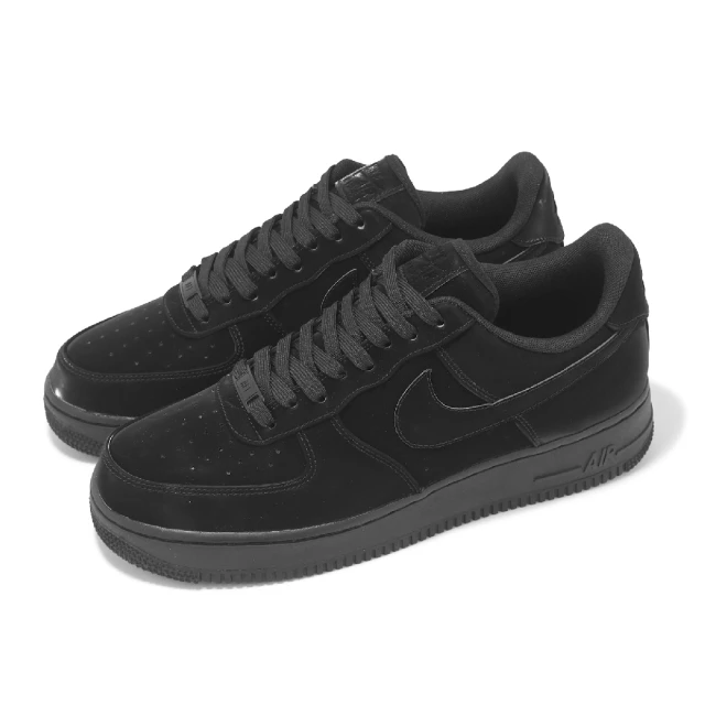 NIKE 耐吉 休閒鞋 Air Force 1 07 LX Vanta Black 男鞋 黑 全黑 AF1 麂皮(HF9109-001)