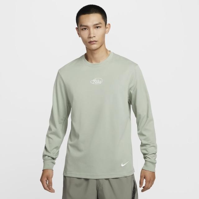 【NIKE 耐吉】長袖上衣 速乾 運動 休閒 男 AS M NK DF PRIMARY LS TOP GCEL 綠色(HQ4736370)