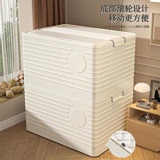 【懶人聯盟】折疊收納箱 玩具衣服儲物箱 陽臺收納筐 收納盒(49.5公分 可折疊 大容量 預購15天)