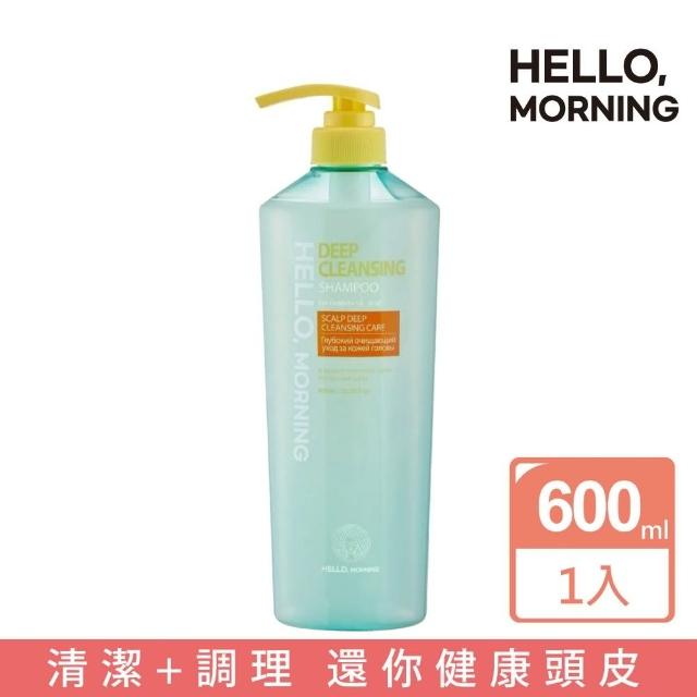 【Hello Morning】深層潔淨頭皮洗髮精 600ml(韓國原裝進口)