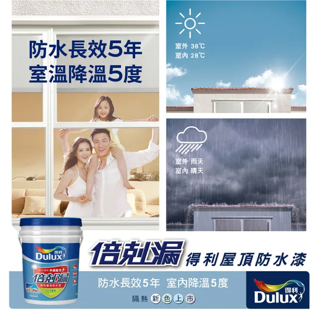 【得利】Dulux官方旗艦店★A959 倍剋漏屋頂防水漆（3.6公升裝）