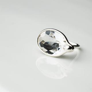 【Georg Jensen 喬治傑生】Savannah #628 白水晶純銀戒指