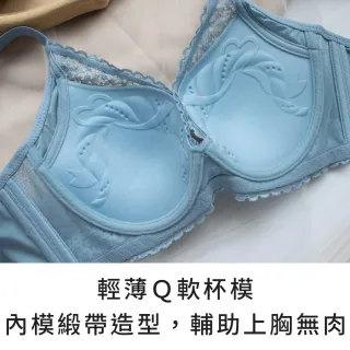 【玉如阿姨】3件組 春日之初內衣★0692 淡紫+藍+藍綠(A.B.C罩 小胸 服貼 不簍空 軟鋼圈 舒適 台灣製)