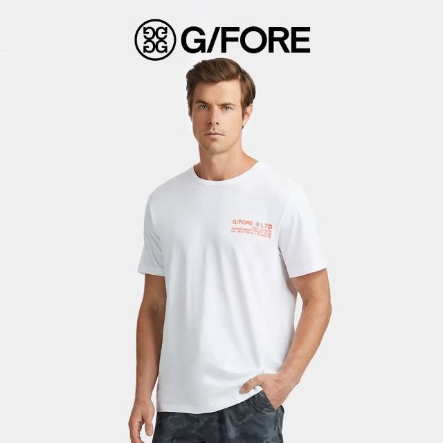 【G/FORE】SKULL & TEES COTTON TEE T 男性 圓領短袖上衣 白色