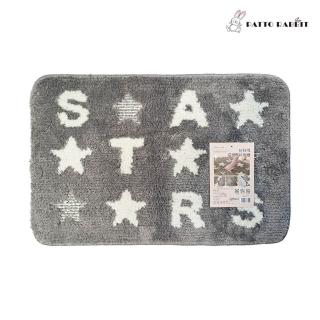 【百特兔寶】好好用造型壓紋地墊-STARS 2入組 約40x60(浴墊/造型地墊/抗疲地墊/吸水地墊)