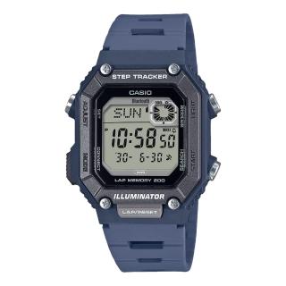【CASIO 卡西歐】運動電子錶 藍芽連線 步數紀錄 200組記憶 防水100米(WS-B1000-2A)
