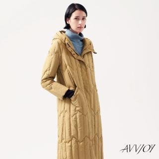 【AVVJOY 艾薇卓爾】大地長版羽絨外套(長版 大衣 外套 羽絨 羽絨外套 長版外套 保暖外套 CLA0400OW)