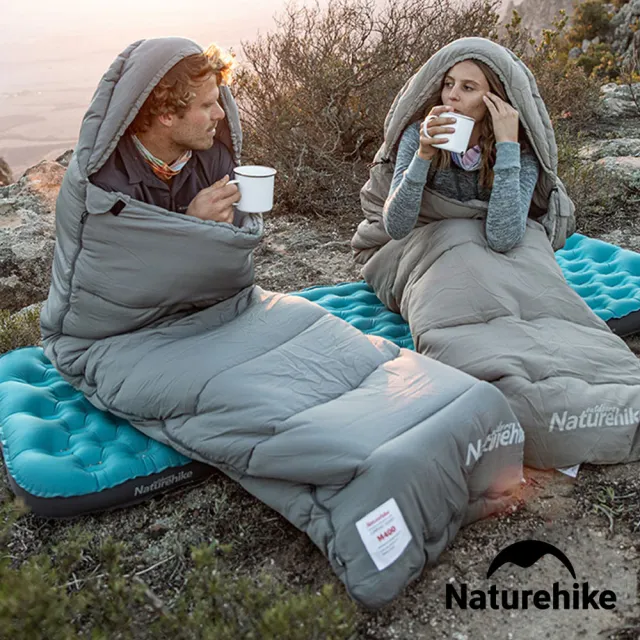 【Naturehike】M180可機洗帶帽信封睡袋(台灣總代理公司貨)
