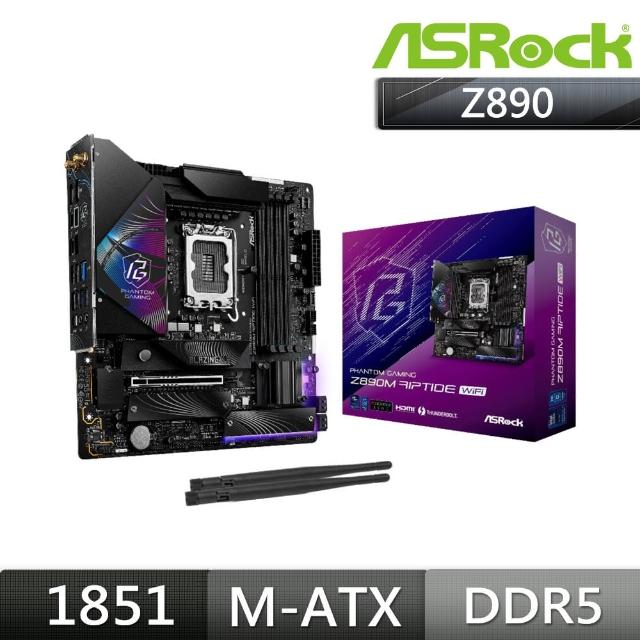 【ASRock 華擎】Z890M  RIPTIDE   WIFI  Micro ATX   INTEL主機板