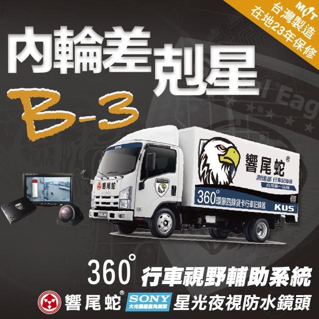 【響尾蛇】B3貨卡 360 環景行車紀錄器(可聲控也可連棟 全方位無死角)