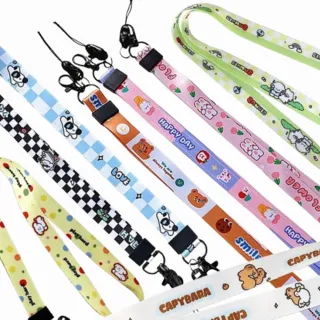 【esoon】卡通可拆式 兒童相機 拍立得背帶(手機/證件/鑰匙/吊繩/頸繩/掛繩)