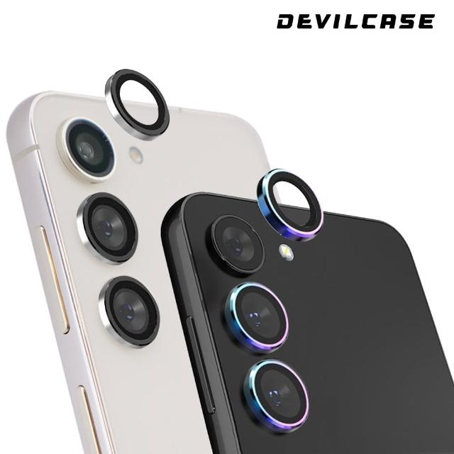 【DEVILCASE】Samsung Galaxy S24 藍寶石金屬框鏡頭保護貼-三顆(不銹鋼-2色)