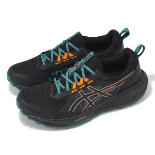 【asics 亞瑟士】越野跑鞋 GEL-Sonoma 8 GTX 男鞋 黑 綠 防水 抓地 緩衝 戶外 運動鞋 亞瑟士(1011B977001)