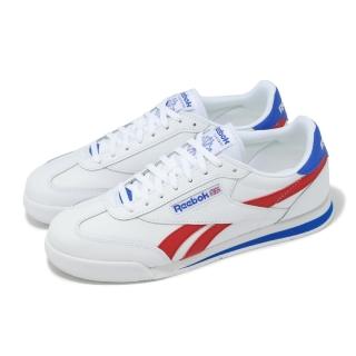 【REEBOK】休閒鞋 Campio XT 男鞋 女鞋 白 紅 藍 皮革 復古 情侶鞋(100208747)
