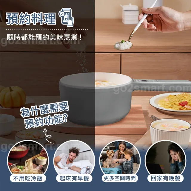 【SAKANO KEN】日本陶瓷不沾 多功能快煮鍋1.5L(電煮鍋/美食鍋/調理鍋/電火鍋/蒸煮鍋/蒸煮兩用/陶瓷不沾)