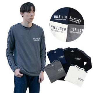 【Tommy Hilfiger】薄長袖 長T 手臂串標 長袖 T恤 湯米 上衣 平輸品(長袖 T恤 串標長T 8760)