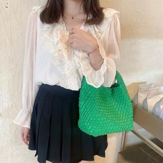 【MoonDy】包包 編織包 托特包 單肩包 女手提托特包 大包包 菜籃子 子母包 大容量包包 編織水桶