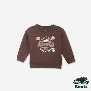 【Roots】Roots 小童-FROSTY FUN PATCH 圓領上衣(咖啡棕)