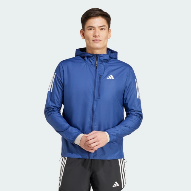 adidas 愛迪達 外套 男款 運動連帽外套 OTR B JKT 藍 IV5427