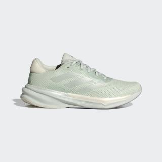 【adidas 愛迪達】慢跑鞋 女鞋 運動鞋 緩震 SUPERNOVA STRIDE W 綠銀 ID3696