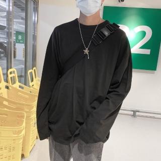 【AMERO】男女款 長袖寬大薄長T(男女款 長袖薄長T 寬大版型 情侶裝)