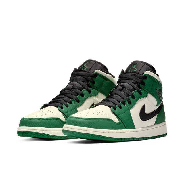 NIKE 耐吉 休閒鞋 男鞋 運動鞋 高筒 AJ1 AIR JORDAN 1 MID SE 米綠 852542-301(2B3575)