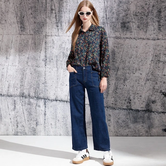 IGD 英格麗 實體同步款-率性拼接牛仔夾克外套(蜜桃紫)好