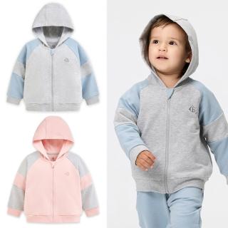 【奇哥】CHIC BASICS系列 男女童裝 拼接連帽外套(1-8歲)